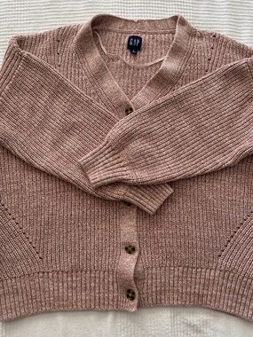 Gap Blush Pink Boyfriend Cardigan Sweater - S